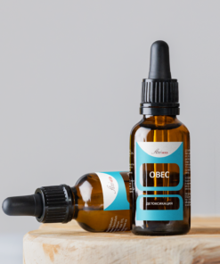 бутилка с тинктура овес