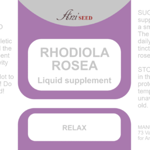 leaflet tincture rhodiola